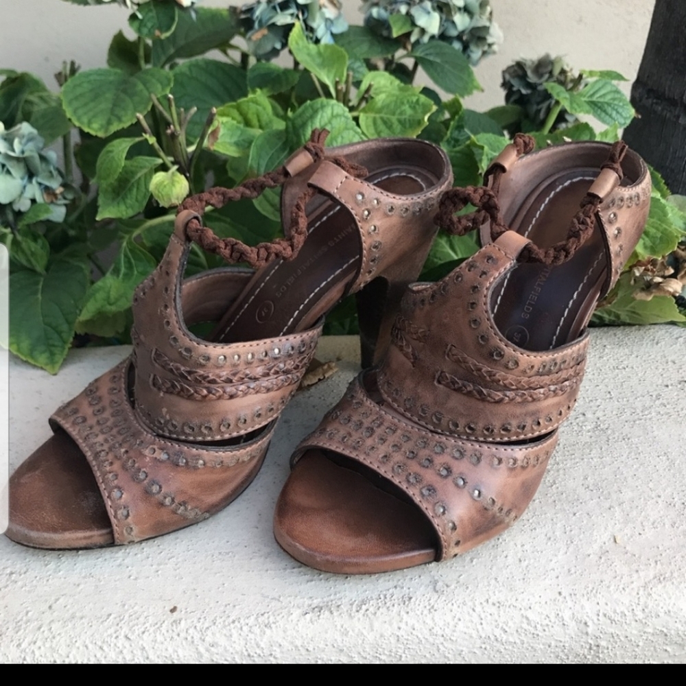 AllSaints open toe heels